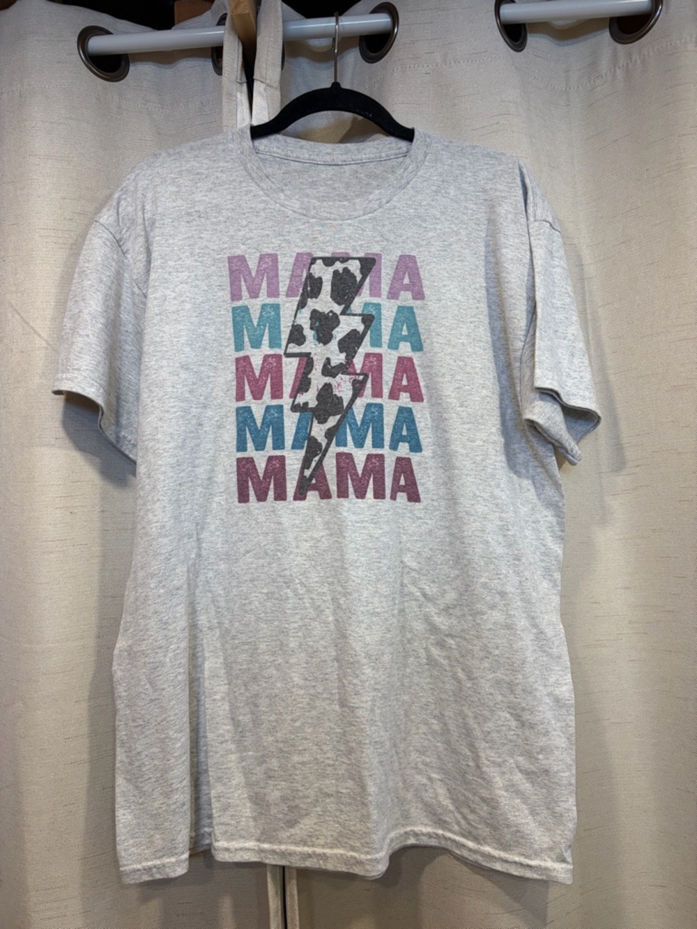 Graphic 'MAMA' Lightning Bolt Tee